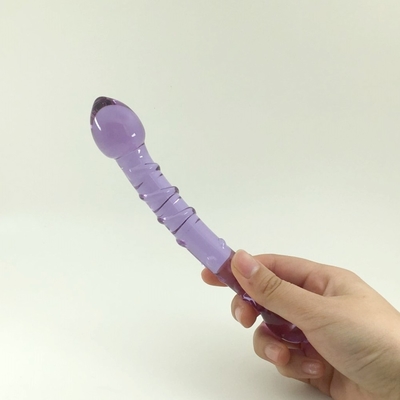 Doppelköpfige Hintern-Anal-Anal-Anal-Anal-Glas-Glas-Anal-Anal mit inneren Schrauben-Design weltweit verteilt Glas-Dildos