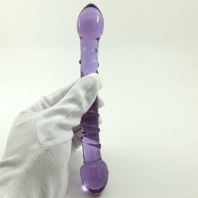 Doppelköpfige Hintern-Anal-Anal-Anal-Anal-Glas-Glas-Anal-Anal mit inneren Schrauben-Design weltweit verteilt Glas-Dildos