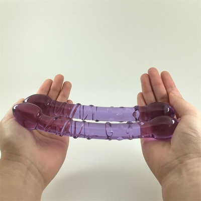 Doppelköpfige Hintern-Anal-Anal-Anal-Anal-Glas-Glas-Anal-Anal mit inneren Schrauben-Design weltweit verteilt Glas-Dildos