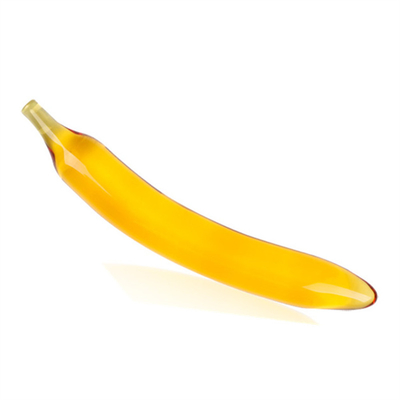 Kristallpenis Anal Arsch Plug G-Punkt Klitoris Masturbation Auberginen Glas Dildo für Frauen