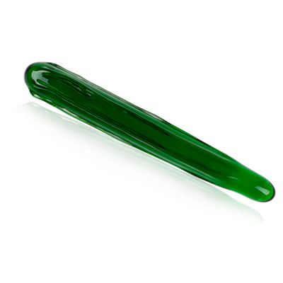 Kristallpenis Anal Arsch Plug G-Punkt Klitoris Masturbation Auberginen Glas Dildo für Frauen