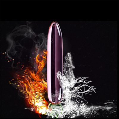 Kristallpenis Anal Arsch Plug G-Punkt Klitoris Masturbation Auberginen Glas Dildo für Frauen