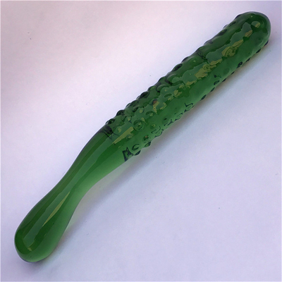 Kristallpenis Anal Arsch Plug G-Punkt Klitoris Masturbation Auberginen Glas Dildo für Frauen