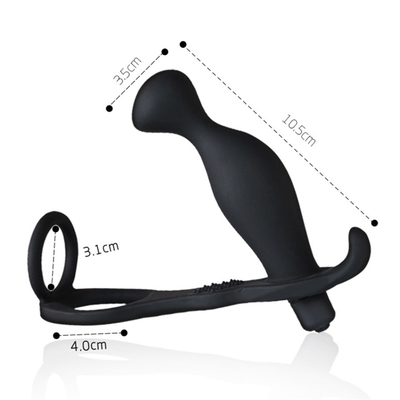 10 Frequenz Doppelpenetration Anal Plug Dildo Butt Plug Vibrator für Männer Gurt an Penis Vagina Plug Sexspielzeug für Erwachsene