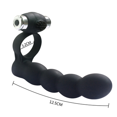 Anal Plug Scrotum Ring Tropfen Sexspielzeug Vibrationsschwanz Anus Plug für Frauen mit Penis verbunden Anal Ring Hintern Plug Kugel