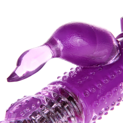 Wiederaufladbarer Antrieb Rotation G-Punkt Dildo Doppel-Pussy Kaninchen Sex Vagina Vibrator für Frauen weibliche Klitoris Sex-Spielzeug