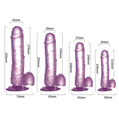 Hot Sale Große Größe Kunststoff Billig und bunter Dildo TPE realistisch riesiger künstlicher Penis für Frauen Sex-Spielzeug Penis für Frau