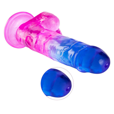 Hot Sale Große Größe Kunststoff Billig und bunter Dildo TPE realistisch riesiger künstlicher Penis für Frauen Sex-Spielzeug Penis für Frau