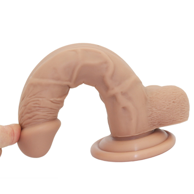 xese Farbenfrohe Flüssigkeit Silikon realistische Dildos Erwachsene Sex-Spielzeug für Frau
