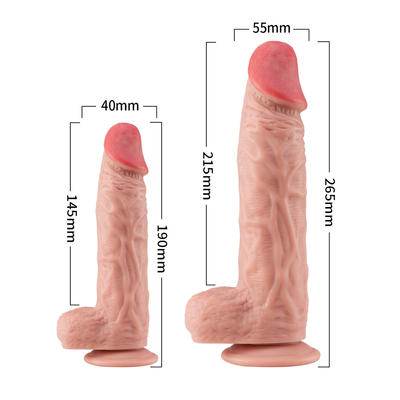 Heißer Verkauf Sex Männlicher Riesen Dildo Echte Haut Fühlen PVC Großer Dildo für Frauen