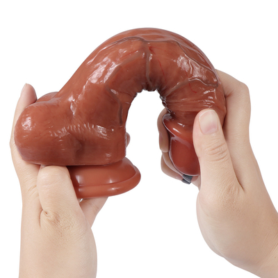 Starke Saugtasse realistische Dildo männlicher künstlicher Penis Sexspielzeug für Frau