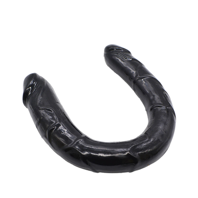 Medizinischer TPE Dildo U-förmiger Dildo Doppelkopf Penis für Frauen Masturbation