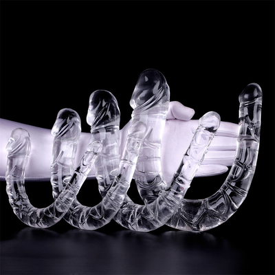 Medizinischer TPE Dildo U-förmiger Dildo Doppelkopf Penis für Frauen Masturbation