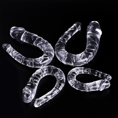 Medizinischer TPE Dildo U-förmiger Dildo Doppelkopf Penis für Frauen Masturbation