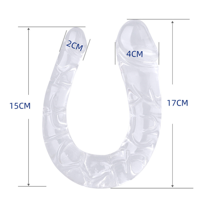 Medizinischer TPE Dildo U-förmiger Dildo Doppelkopf Penis für Frauen Masturbation