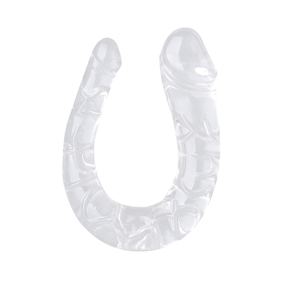 Medizinischer TPE Dildo U-förmiger Dildo Doppelkopf Penis für Frauen Masturbation