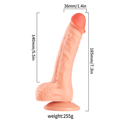 Hochverkauftes PVC-Material Dildo Sexspielzeug für Männer und Frauen Sexspielzeug für Erwachsene Masturbatoren