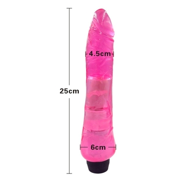 G-Punkt-Klitoris-Stimulator Silikon-Jelly-Vibrator Dildo für Frauen