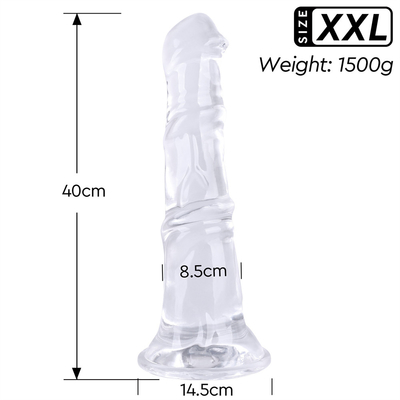 Neuer Super-Langer, übergroßer Dildo, Kunstgummi-Penis, hochwertiges Flüssigsilikon, großer Schwanz, Sexspielzeug für Frauen.