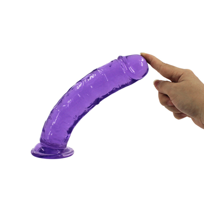 Realistischer Jelly Dildo für Anfänger, 7 Zoll Kristall G-Spot Dildos, Flexibler Penis-Schwanz mit Saugbecher für Hand-Free Pl