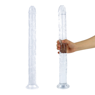 Realistischer Jelly Dildo für Anfänger, 7 Zoll Kristall G-Spot Dildos, Flexibler Penis-Schwanz mit Saugbecher für Hand-Free Pl