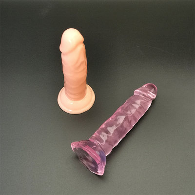 Jelly Kleine Dildo Saugtasse Weibliche Masturbation Realistischer Penis G-Punkt Orgasmus Anal Plug Sexspielzeug für Frauen Erwachsene Produkte