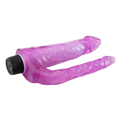 Neue Ankunft Weibliches Sexspielzeug Vibrierende Doppel Dildo TPE Vibrator Auf Promotion