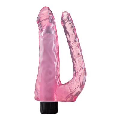 Neue Ankunft Weibliches Sexspielzeug Vibrierende Doppel Dildo TPE Vibrator Auf Promotion