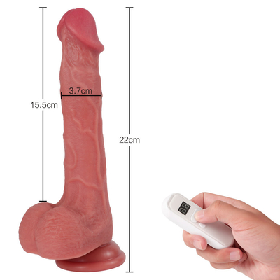 Wireless Fernbedienung Silikon Penis Weibliche Masturbation Erwachsene Produkte Sexspielzeug Heizung Teleskop Dildo Vibratoren