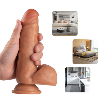 Chinesische Lieferant Online-Shop 7.88X1.58 Zoll Sex-Spielzeug Super riesiger Penis Weich realistischer Silicone PVC Dildo für Frauen