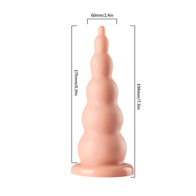 PVC-Arrest mit Saugbecher Homosexueller Prostata-Massager Frauen Masturbation Weiches Perlen für Anal Sex-Spielzeug