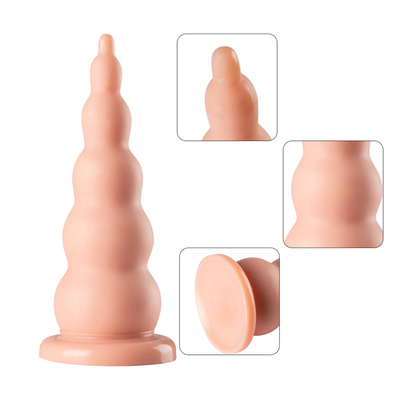 PVC-Arrest mit Saugbecher Homosexueller Prostata-Massager Frauen Masturbation Weiches Perlen für Anal Sex-Spielzeug