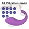 10 Geschwindigkeiten USB-Ladung Fernbedienung Dildo Tragbare Masturbation Hosen Vibrator für Frau