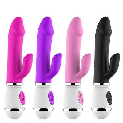Großhandel USB-Wiederaufladung 12-Geschwindigkeits-Massage Dildo für Frauen Orgasmus Masturbation Doppelvibrator