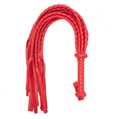 Bdsm Weaving Pu Leather Led Whip Multiple Schwarz und Rot Geflechtes Seil Pferd Peitsche Populärer Sex Sm Bdsm Sklavenfetischismus