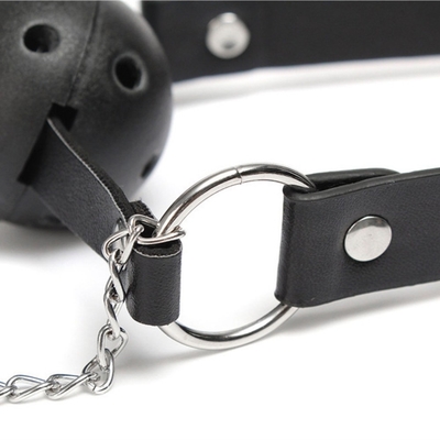 Fabrik Großhandel Paarverbands-Sexspiel offener Mundball-Gag mit Nippelklemm