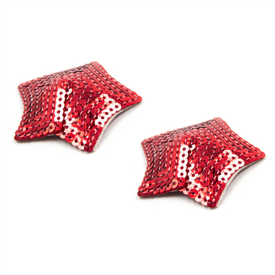Sequin Mehrfachverwendbares Silikon Kleber Brustbeinbedeckung Brustbein mit Tassel Star Brustbeinbedeckung Brustbein