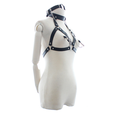 Erwachsene Bondage-Spielzeuge Erotik-Sets Mundring Gag Halskette Brustwarzen Klammern für Frauen Erwachsene Spiele Fetisch Kleidung für Paare