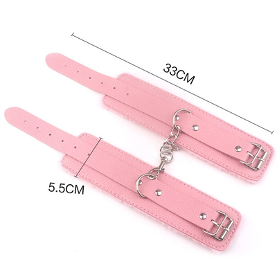 Pelzige Plüsch Handschellen Leder Sex Handschellen Erwachsene Erotik-Spielzeug BDSM Zurückhalteschnallen Geräte SM Bondage Handschellen