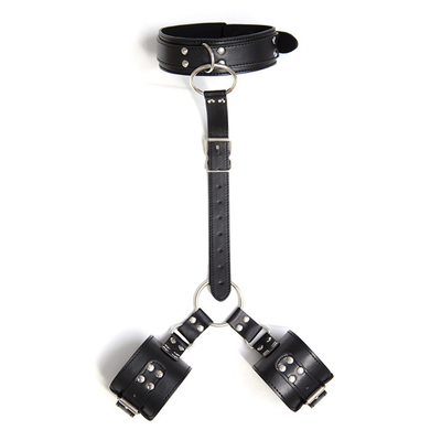 Bondage Harness Mode Gothic Kragen, PU sexy Punk Choker mit Legierung Herz Dangle für Frau