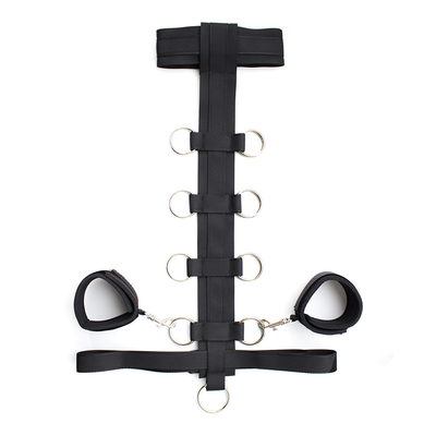 Bondage Harness Mode Gothic Kragen, PU sexy Punk Choker mit Legierung Herz Dangle für Frau