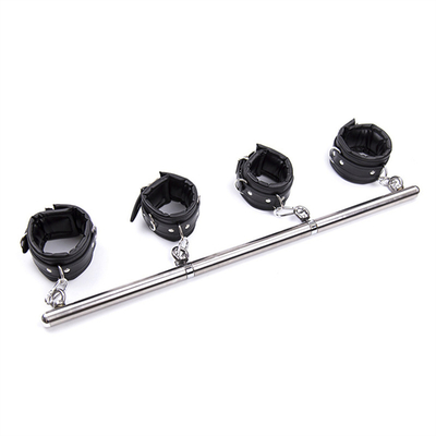 Knöchel Handgelenk Bar Bondage Rückhalt mit Hals Kragen Fetisch SM Bein Handschellen Handschellen Handschellen Spreader Bar