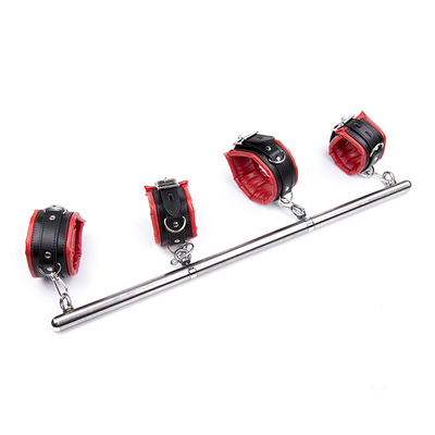 Knöchel Handgelenk Bar Bondage Rückhalt mit Hals Kragen Fetisch SM Bein Handschellen Handschellen Handschellen Spreader Bar
