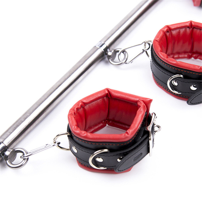 Knöchel Handgelenk Bar Bondage Rückhalt mit Hals Kragen Fetisch SM Bein Handschellen Handschellen Handschellen Spreader Bar