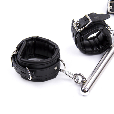 Knöchel Handgelenk Bar Bondage Rückhalt mit Hals Kragen Fetisch SM Bein Handschellen Handschellen Handschellen Spreader Bar