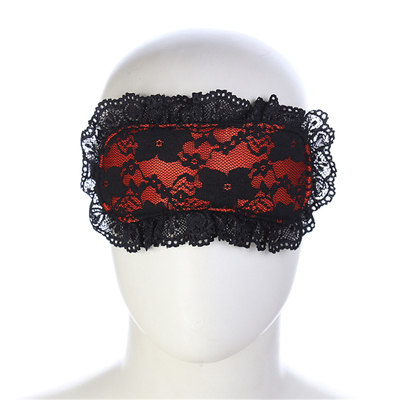 Spitze Blindfold Fetisch-Augenmaske SM Bondage Rückhaltes Handgelenke Handschellen für Flirtende Paare