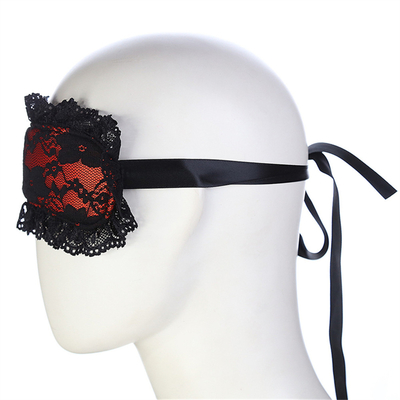 Spitze Blindfold Fetisch-Augenmaske SM Bondage Rückhaltes Handgelenke Handschellen für Flirtende Paare