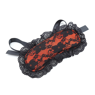 Spitze Blindfold Fetisch-Augenmaske SM Bondage Rückhaltes Handgelenke Handschellen für Flirtende Paare