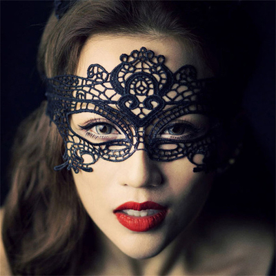 Hohle Spitze Augenmaske Bar Nacht Show Prop Maskenball Schwarz Sexy Spitze Maske