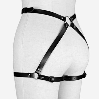 Sexy Punk Leder-Gartengürtel Verstellbarer Taillengürtel Sex Körper Beine Harness Weibliches BDSM